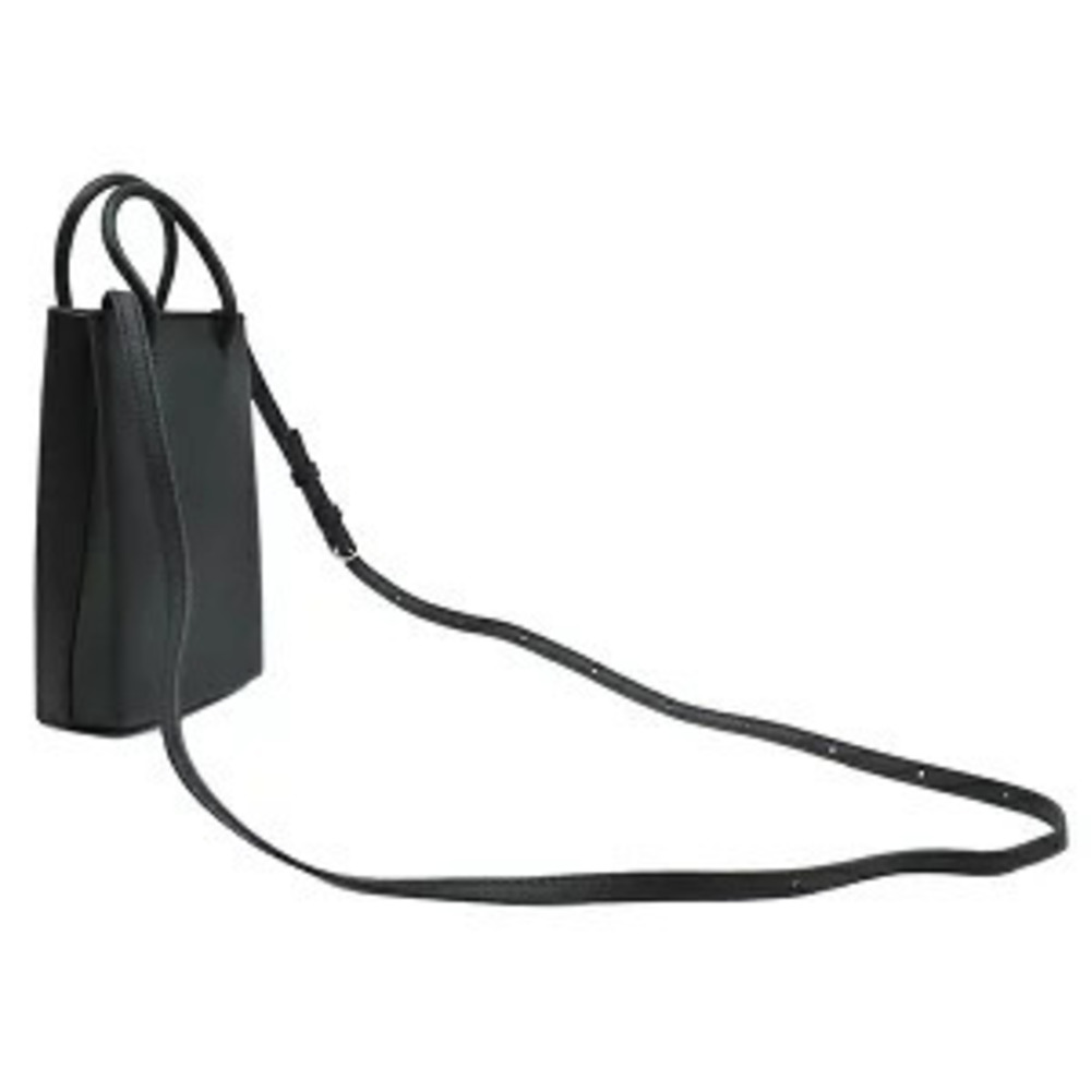 Balenciaga Shoulder Bag Shopping Phone Leather Black - Picture 2 of 11